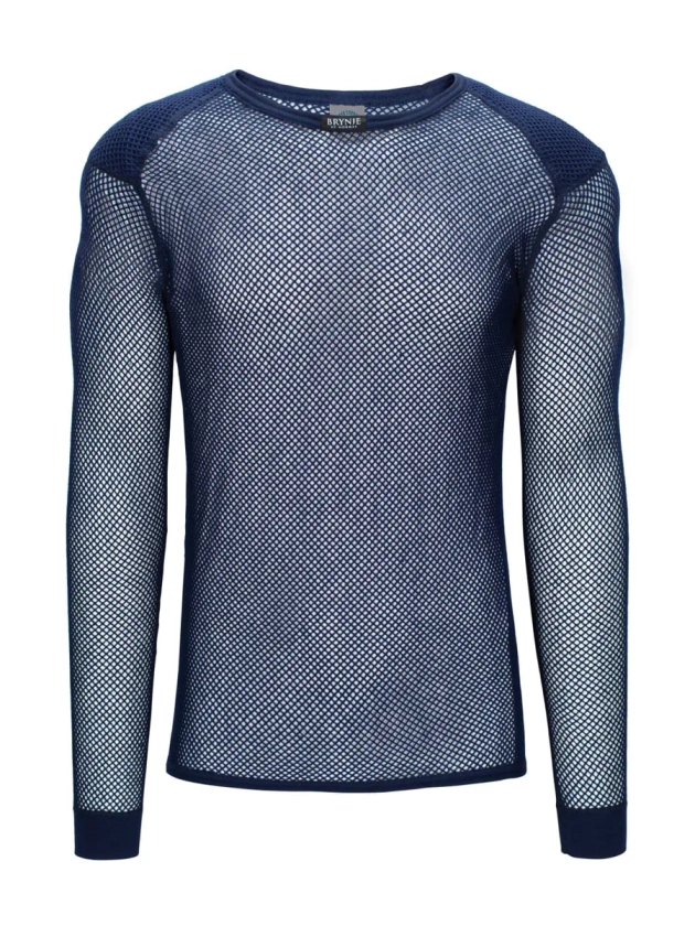 Brynje Super Thermo Shirt With Shoulder Inlay Navy | Fjellsport.no
