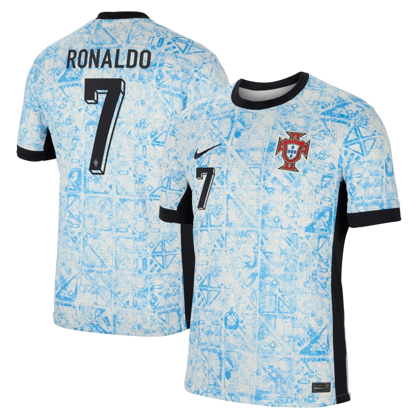 Portugal Nike Away Stadium Shirt 2024 with Ronaldo 7 printing