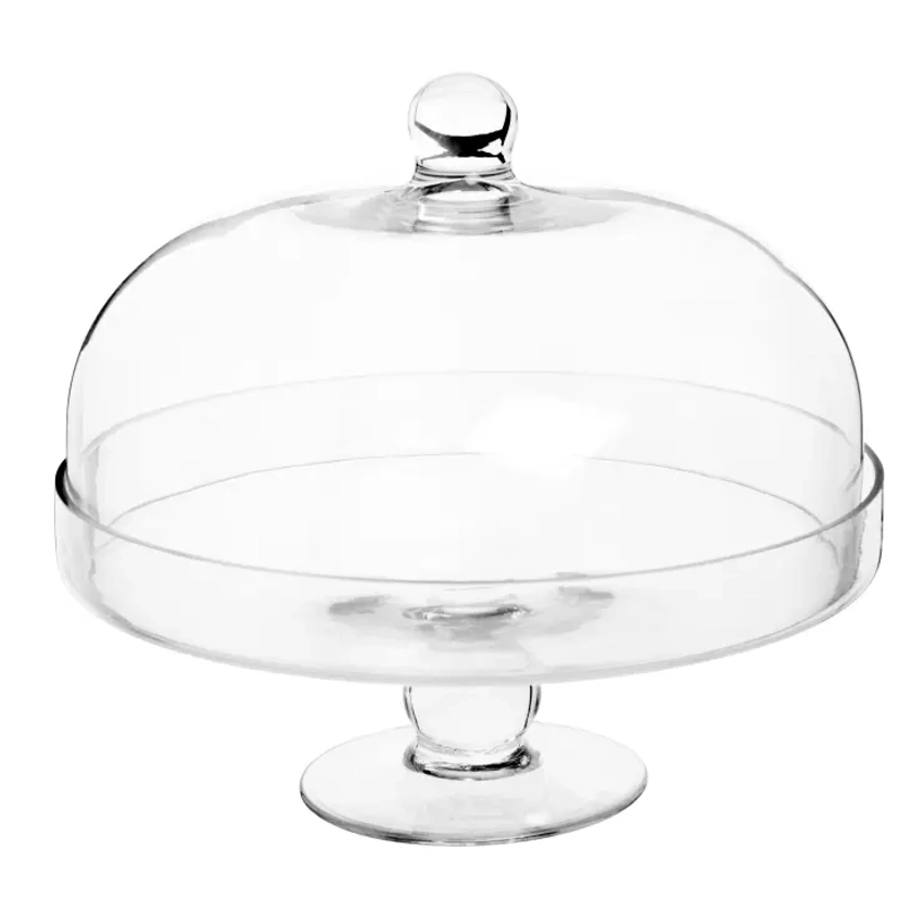 Serviteur à gâteaux avec cloche en verre