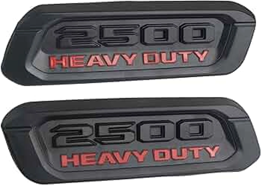 Hood Emblem and Badge (1 Pair) Compatible with 2019-2024 Ram DT 2500 Heavy Duty Truck Accessories Left&Right Side Nameplate Bezel