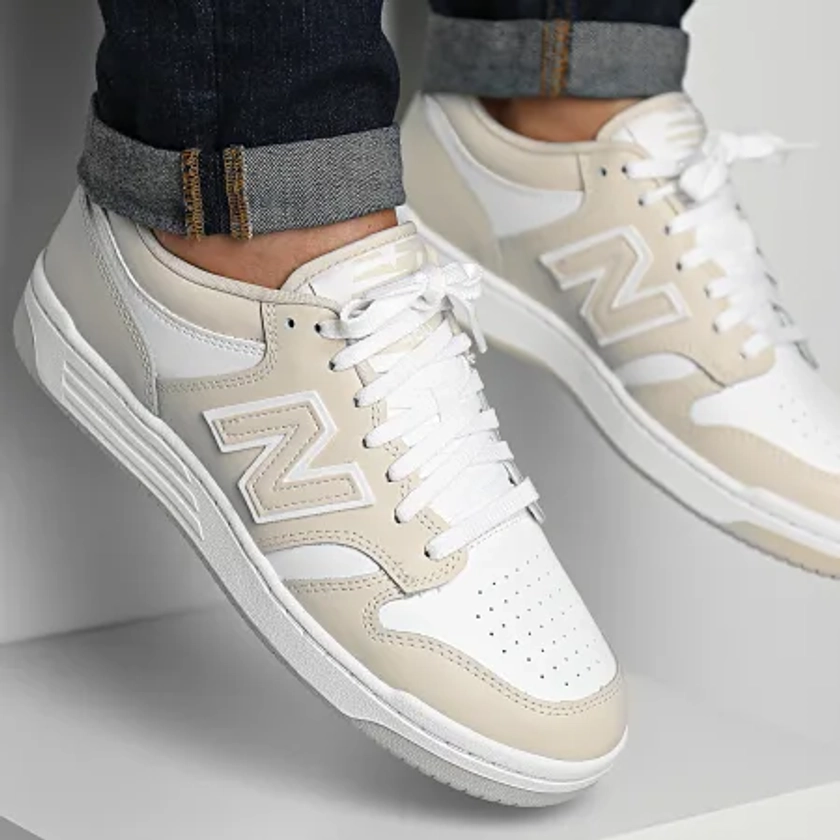 Baskets BB480COC Beige White