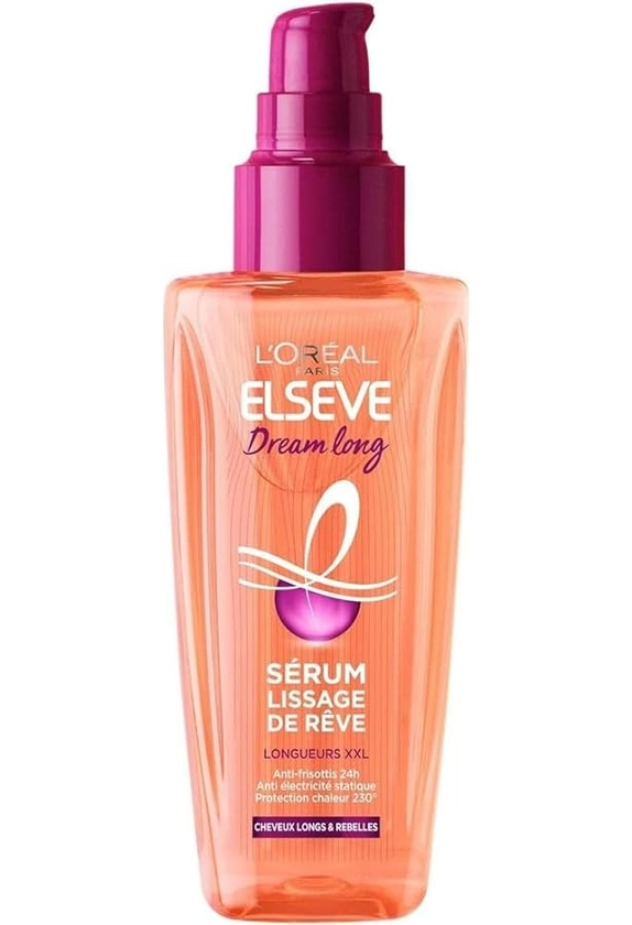 L'Oréal Paris Elvital Heat Protection Spray for Long Straight Hair, Leave-In with Vitamins and Castor Oil, Dream Length Defeat The Heat, 1 x 150 ml : Amazon.com.be: Beauty