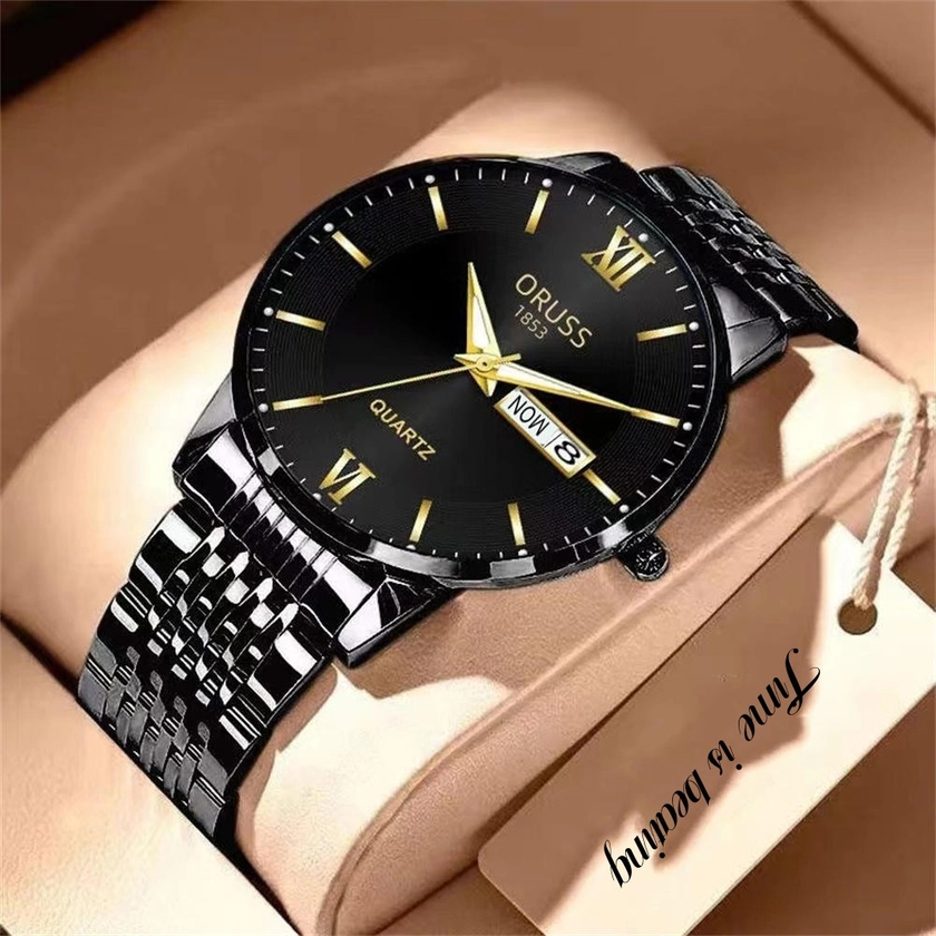 Relógio masculino que brilha no escuro, calendário à prova d&#39;água, alta qualidade, bonito, moda 2022, * tendência, relógio de aço, escolha ideal para presentes