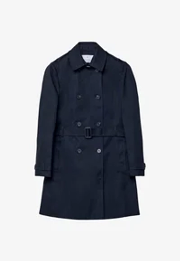 Stradivarius Trench - dark blue/bleu marine - ZALANDO.FR