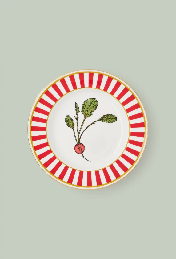 Assiette creuse, 21cm, céramique - VICKI MURDOCH X MONOPRIX