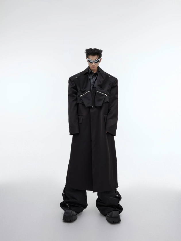 Fashion Forward: Double Layer Deconstructed Coat for Style Innovators