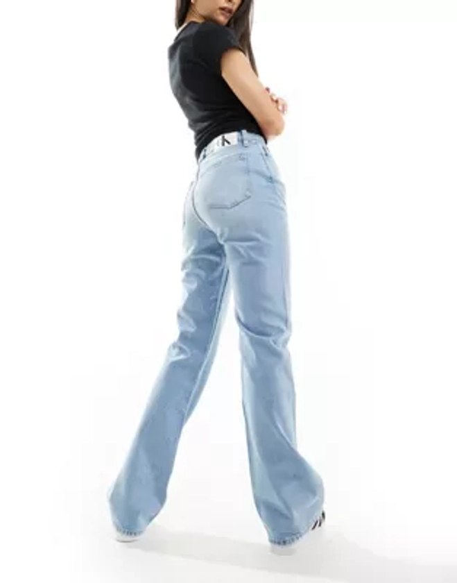 Calvin Klein Jeans - Authentic - Jean bootcut - Bleu clair | ASOS
