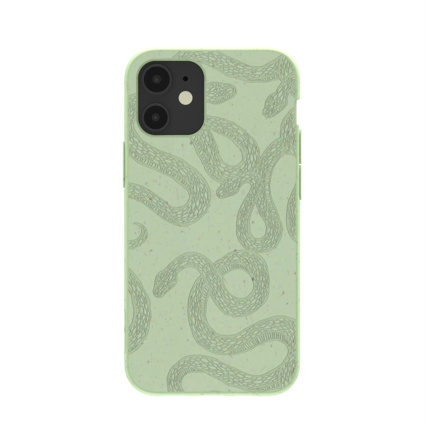 Sage Green Snaky iPhone 12/ iPhone 12 Pro Case