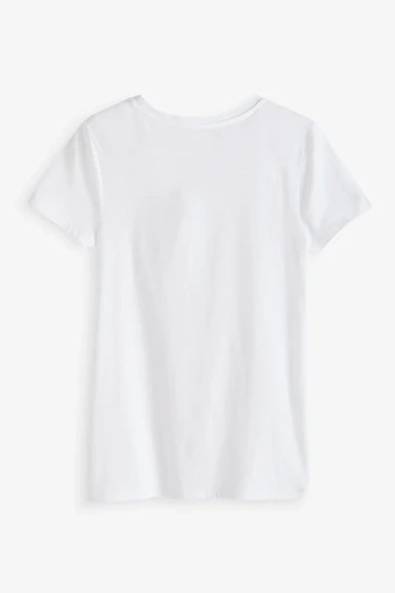 Buy Gap White Favourite Short Sleeve Crew Neck T-Shirt from the Next UK online shop
