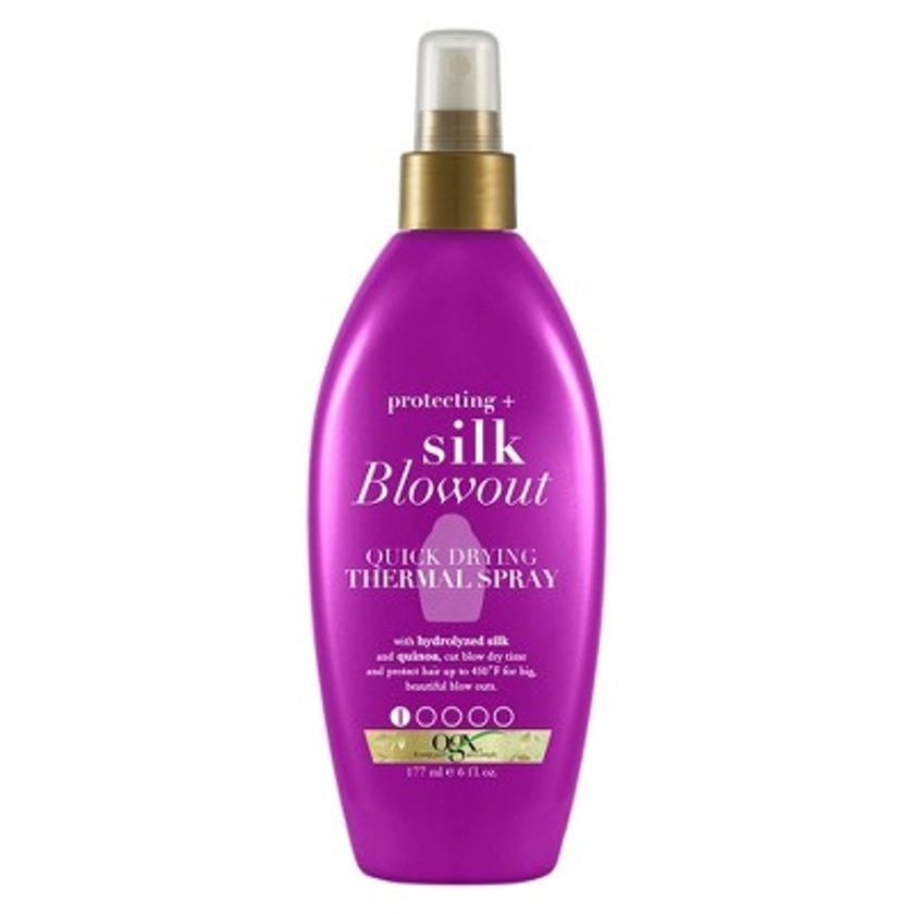 OGX Protecting + Silk Blowout Quick Drying Thermal Spray - 6 fl oz