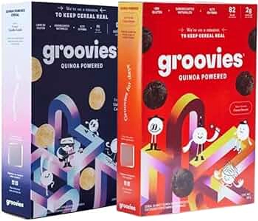 2 Pack Cereal Groovies Quinoa S/Gluten Vanilla y Cocoa 500g