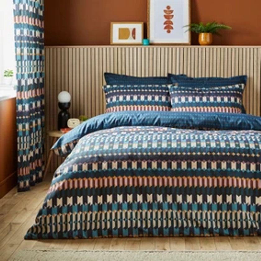 Oden Geometric Duvet Cover & Pillowcase Set