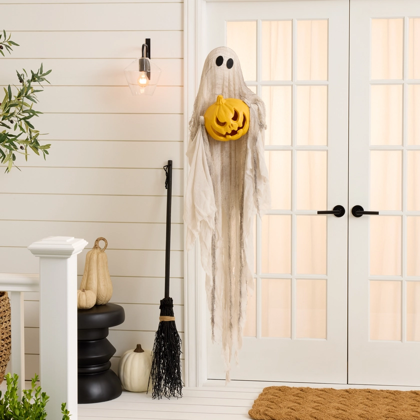 Gauze Ghost and Jack-O'-Lantern Halloween Hanging Decor - World Market