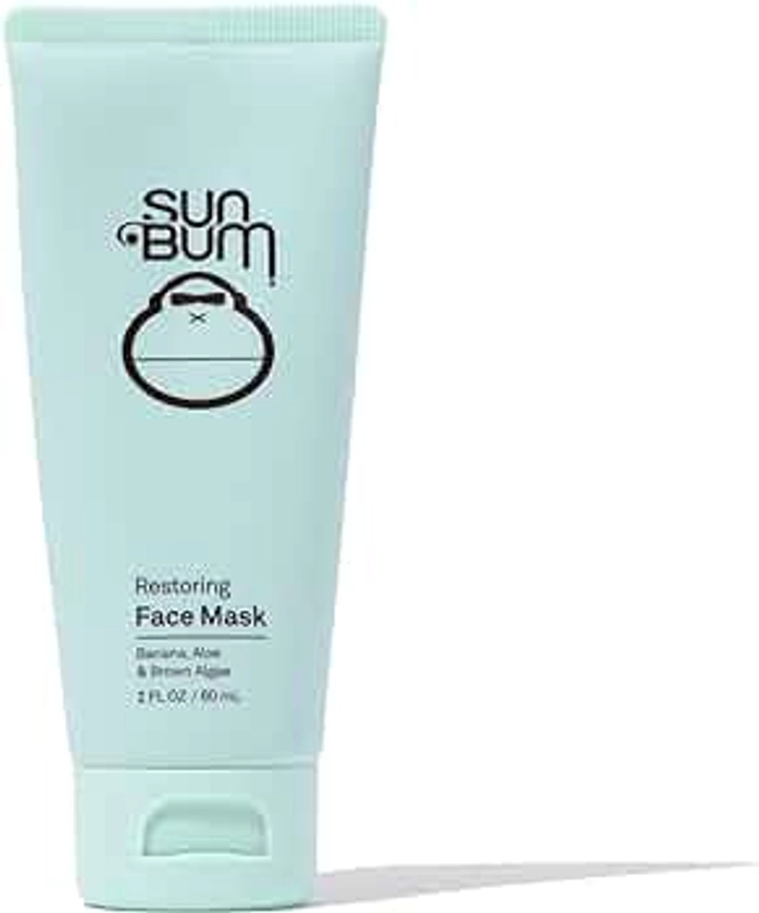 Sun Bum Skin Care Restoring Facial Mask | Vegan and Cruelty Free Formula with Cooling Aloe| 2 oz