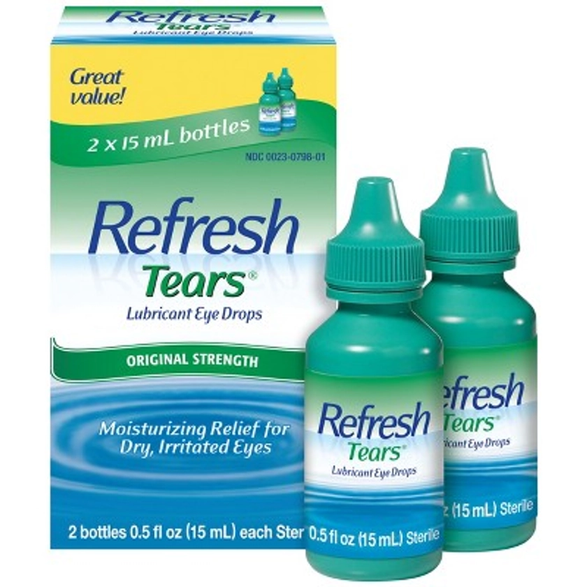 Refresh Tears Moisture Drops for Dry Eyes - 0.5 fl oz/2ct