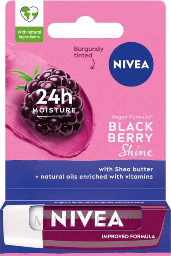 Baume à lèvres, Mûre - NIVEA Blackberry Shine Lip Care | Makeup.fr