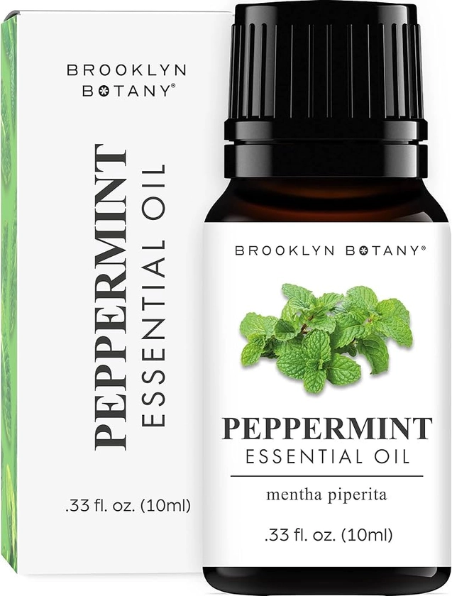 Amazon.com: Brooklyn Botany Peppermint Essential Oil - 100% Pure and Natural - Premium Grade Essential Oil - for Aromatherapy and Diffuser - 0.33 Fl Oz : Health & Household