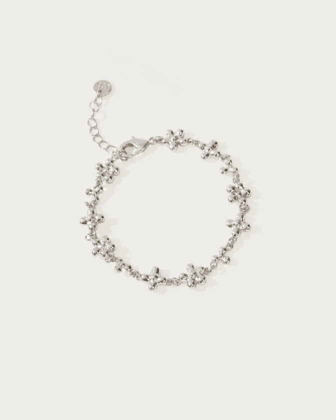 Daisy Molecule Bracelet in Silver | En Route Jewelry | En Route Jewelry