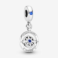 Snurrende Kompass Hengende Charm | Sterling sølv | Pandora NO
