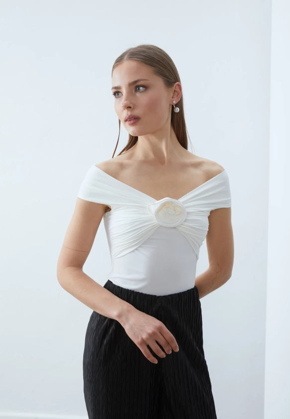 Anna Field T-shirt imprimé - off-white/écru - ZALANDO.FR