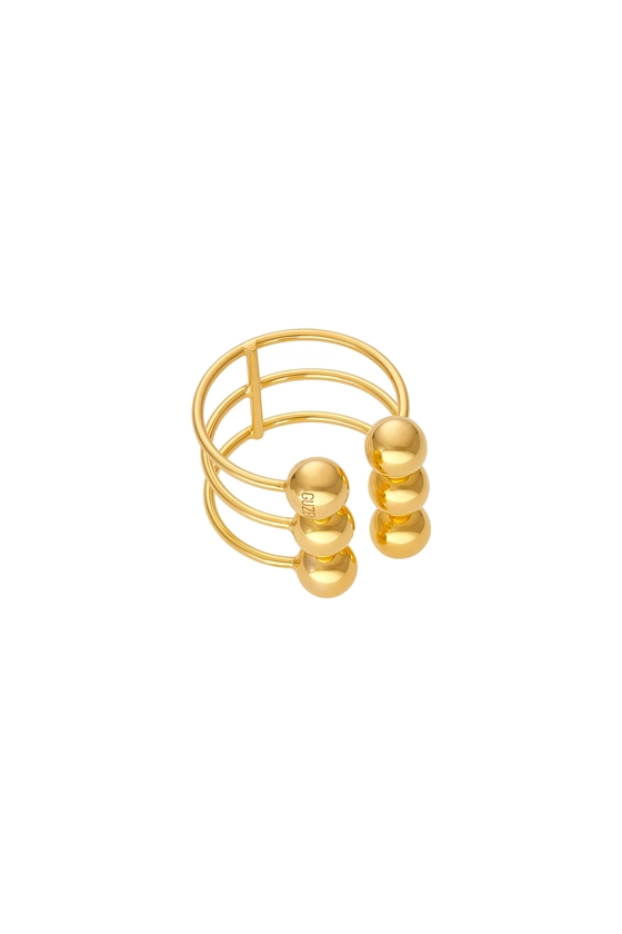 Multi Orb Ring, yellow gold