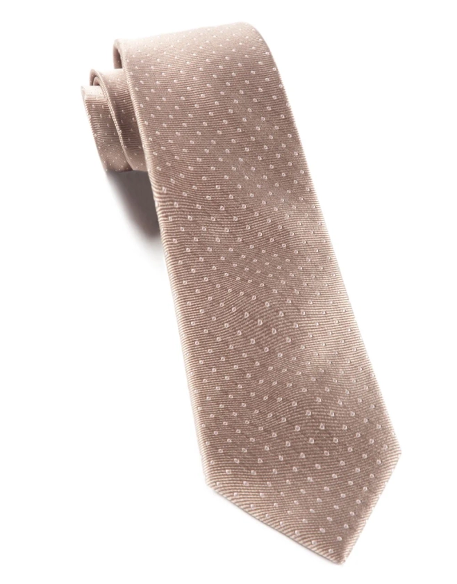 Mini Dots Champagne Tie | Silk Ties | Tie Bar