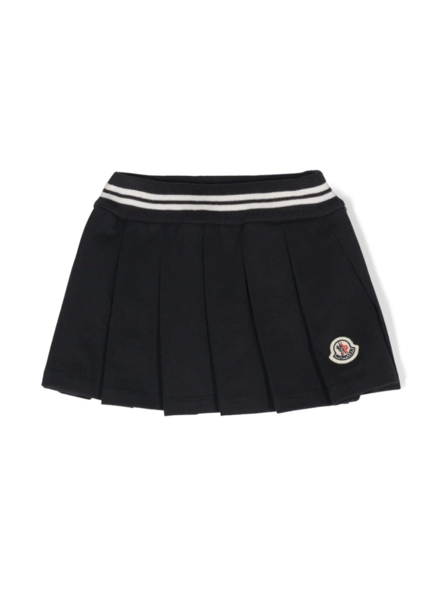 Moncler Enfant Pleated Cotton Skirt - Farfetch