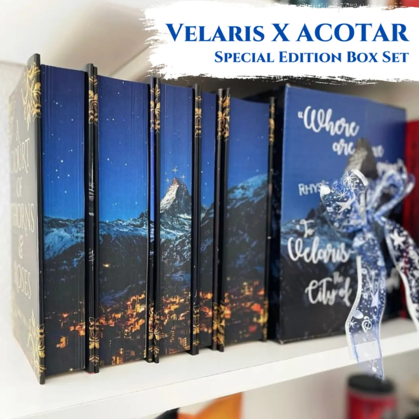 ACOTAR Velaris Special Edition Book Set A Court of Thorns and Roses, ACOTAR Books, ACOTAR Merch Officially Licensed by Sarah J. Maas - Etsy