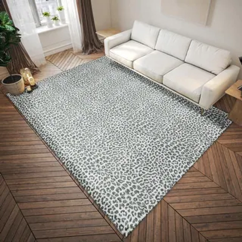 Addison Indoor/ Outdoor Safari Leopard Animal Print Washable Area Rug | Overstock.com Shopping - The Best Deals on Outdoor Rugs | 39861356