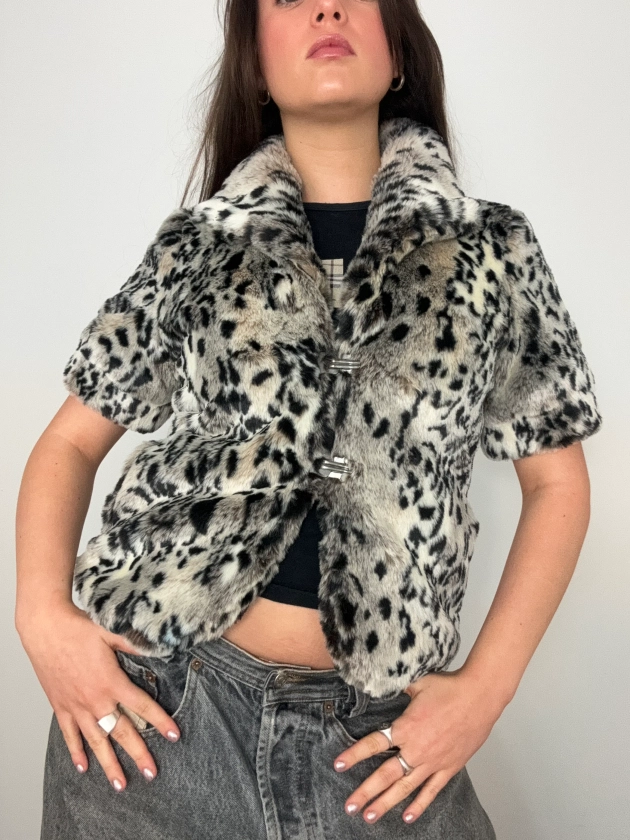 Faux Fur Shortsleeve Jacket