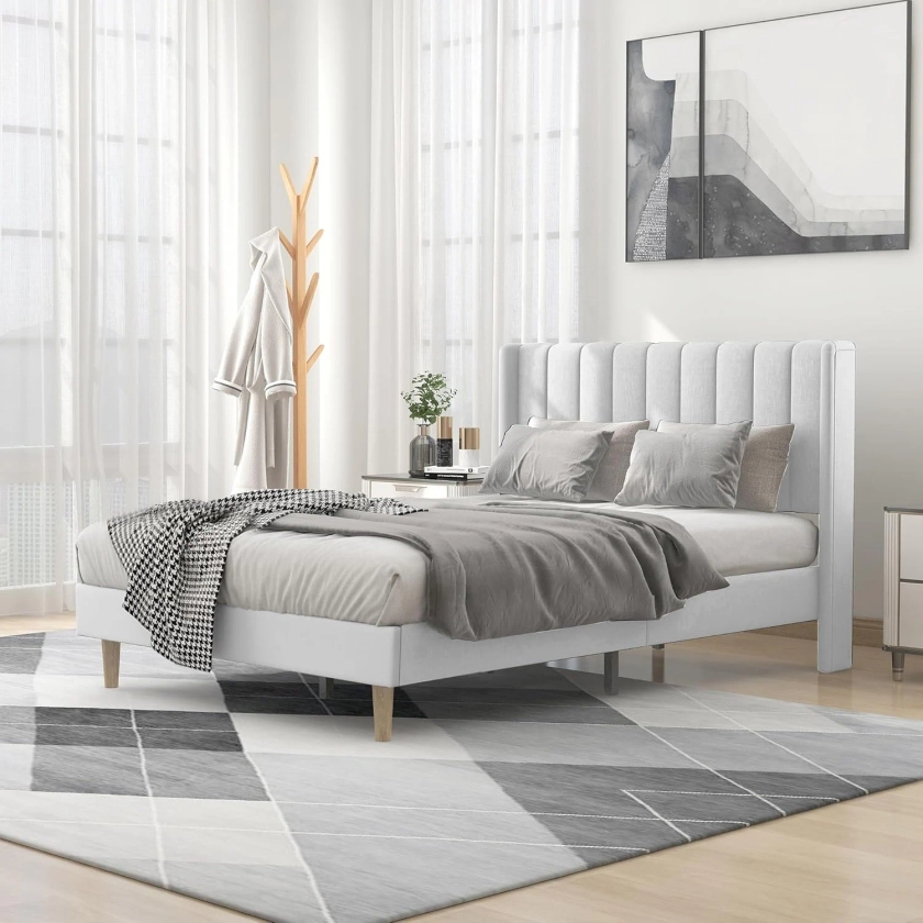 Alazyhome Upholstered Platform Bed Frame