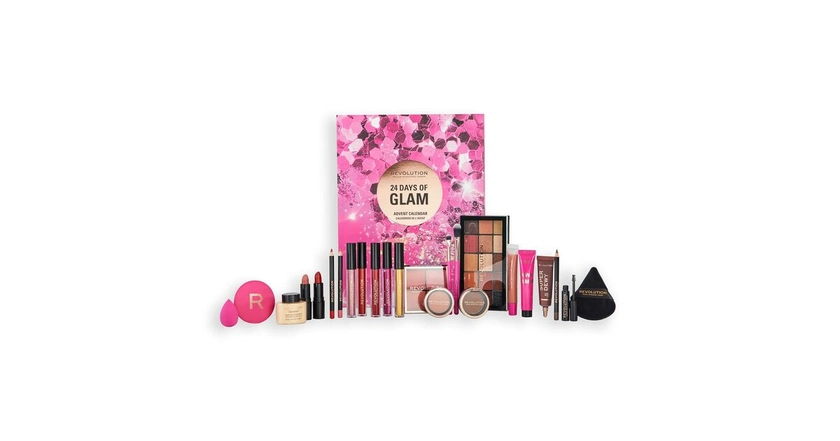 Makeup Revolution Zestaw Kalendarz Adwentowy 24 Days of Glam - sklep Cocolita