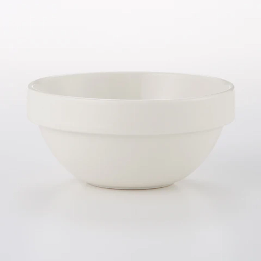 Beige Porcelain Stacking Dip Bowl
