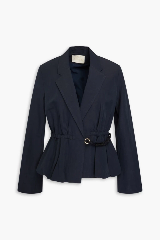 ULLA JOHNSON Talie cotton, linen and silk-blend blazer | THE OUTNET