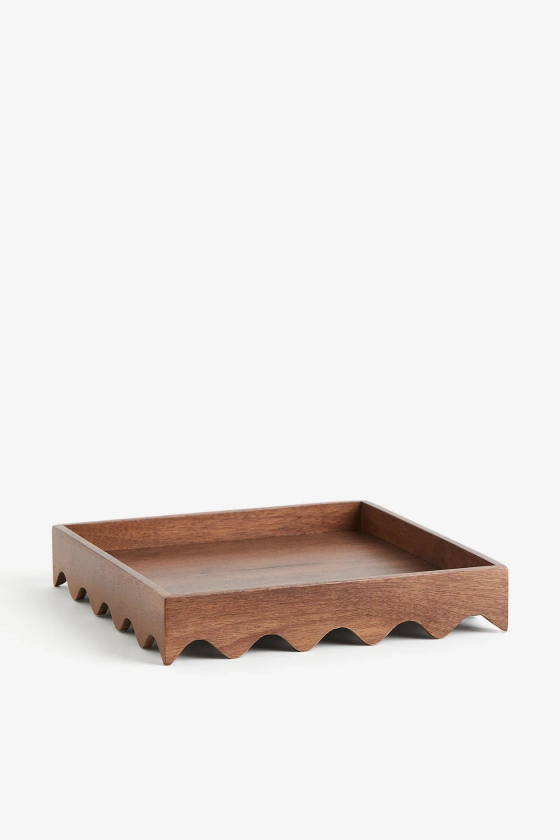 Wooden tray - Brown - Home All | H&M GB