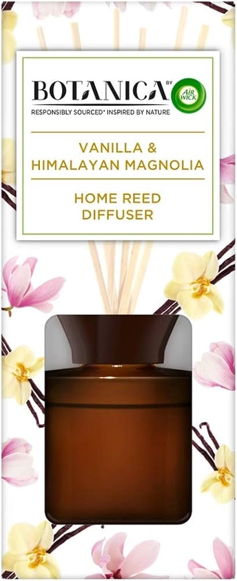 Air Wick Botanica Air Freshener Reed Diffuser Vanilla and Himalayan Magnolia 80 ml