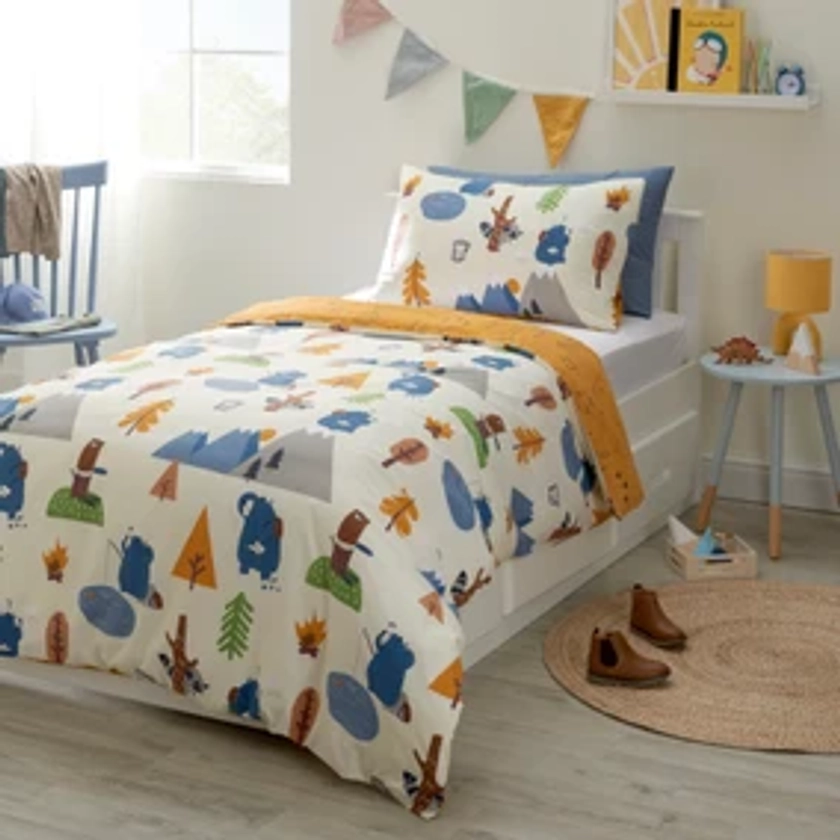 Woodland Adventure Reversible Duvet Cover and Pillowcase Set