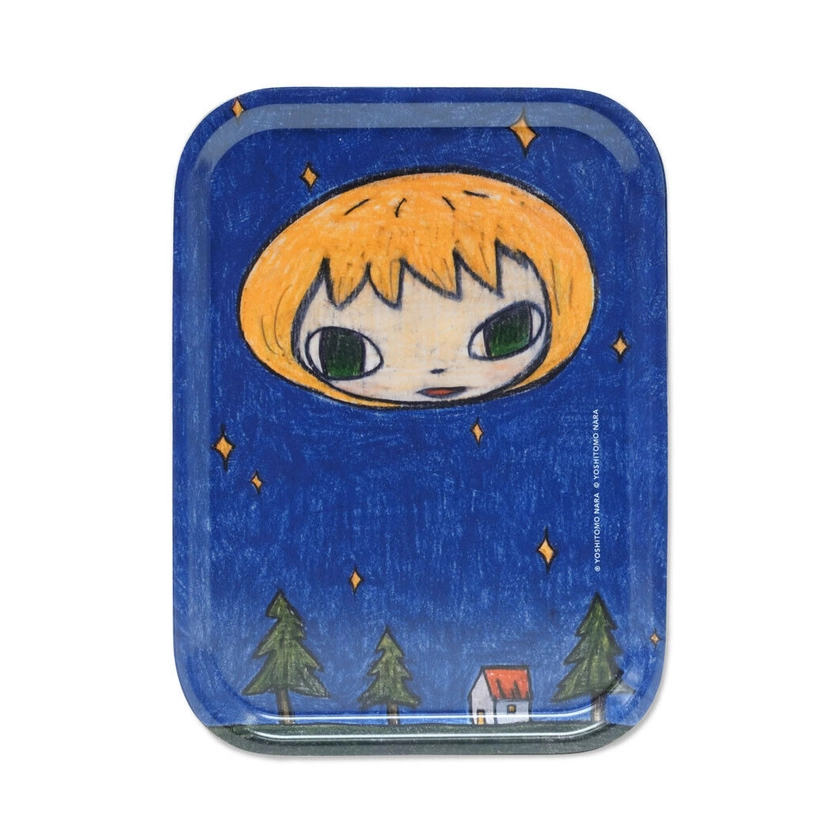 Yoshitomo Nara Art Tray Collection [.Untitled 2006]10.6in×7.9in Wooden Japan New
