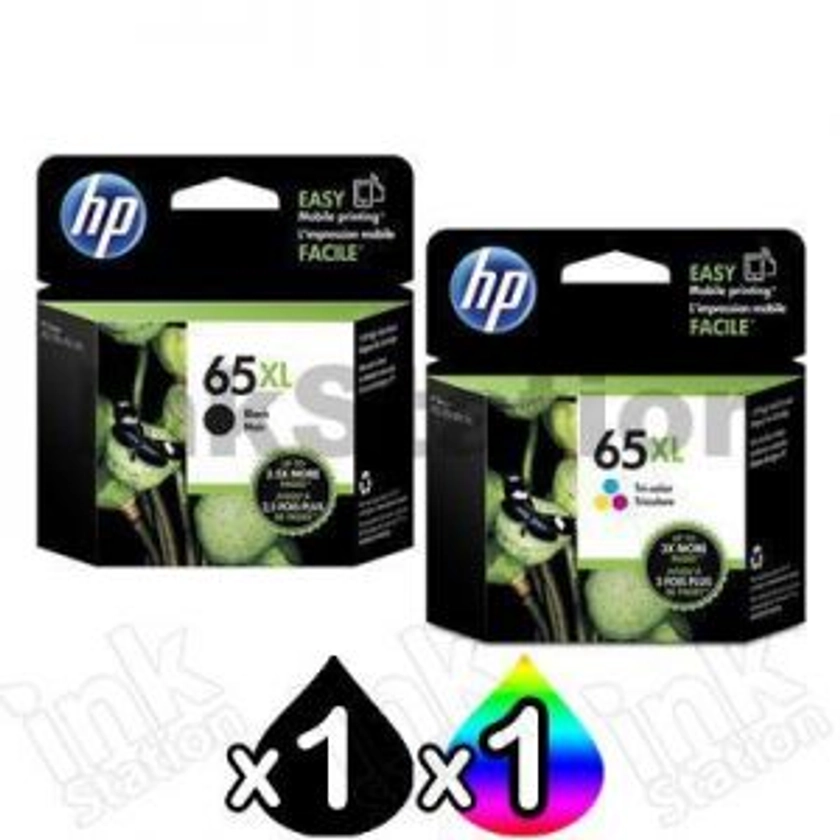 HP 2 Pack 65XL Genuine High Yield Ink Combo N9K04AA + N9K03AA [1BK,1CL] - Ink Cartridges - InkStation