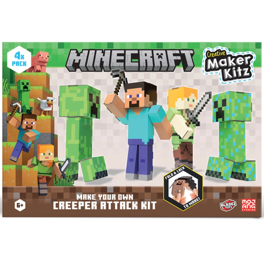 Minecraft Creative Maker Kitz Make Your Own Creeper Attack Craft Kit