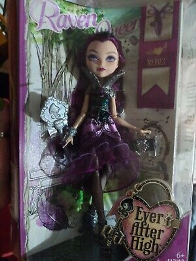 RAVEN QUEEN EVER AFTER HIGH MATTEL FASHION DOLL NEW IN BOX REBEL 2013