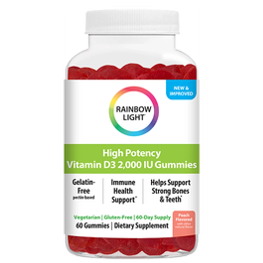 High Potency Vitamin D3 2,000 IU Gummies