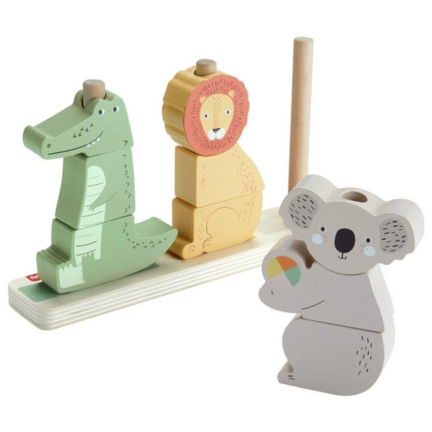 Buy Fisher-Price Wooden Stack & Sort Animals 10 Piece Toy | Early learning toys | Argos