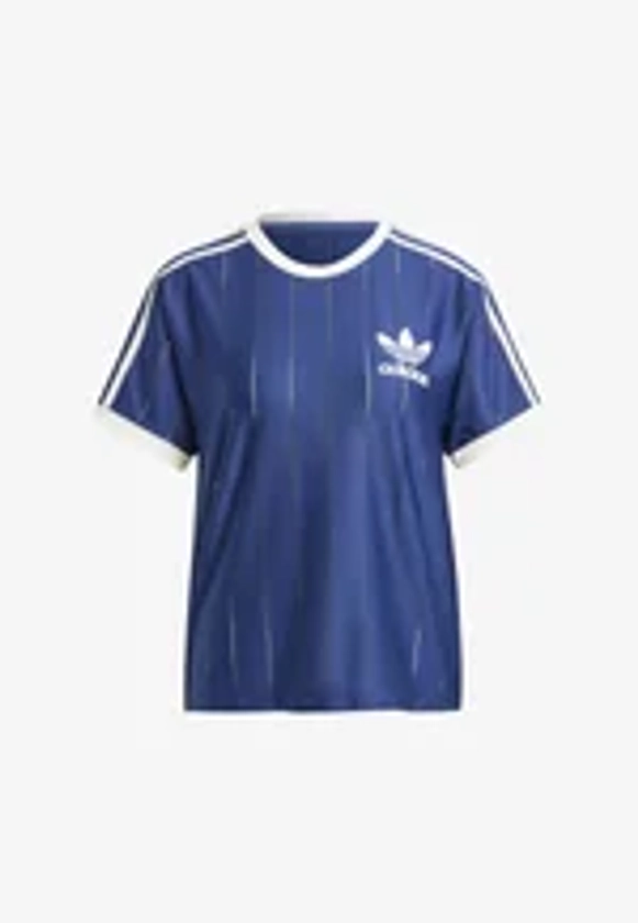 adidas Originals SPORTS CLUB 3 STRIPE - T-shirt imprimé - dark blue/bleu - ZALANDO.FR