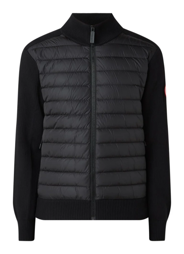 Canada Goose Hybridge jack van wol met gewatteerd voorpand • Zwart • de Bijenkorf