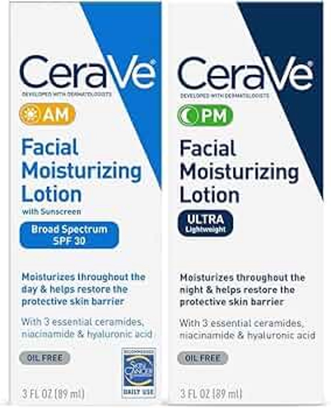 CeraveeFacial Moisturizing Lotion 3oz. AM/PM Set