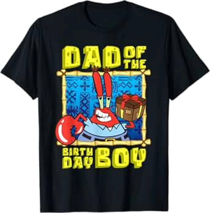 Mademark x SpongeBob SquarePants - SpongeBob SquarePants Mr Krabs Dad the Birthday Boy Father T-Shirt