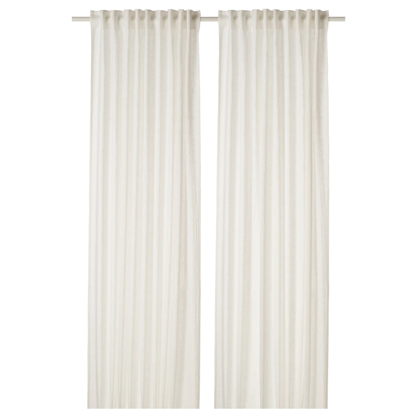 DYTÅG curtains, 1 pair, white, 57x98" - IKEA