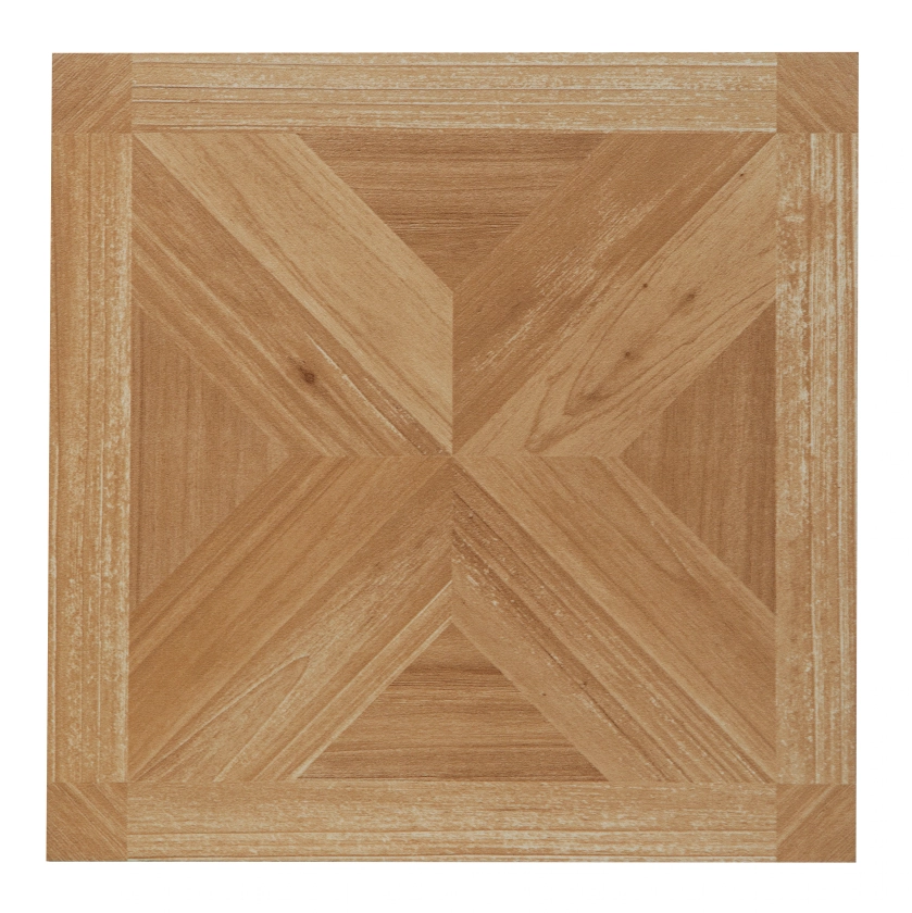 Style Selections Maple Parquet Brown Wood Look 3-mil x 12-in W x 12-in L Water Resistant Peel and Stick Luxury Vinyl Tile Flooring (1-sq ft/ Piece)