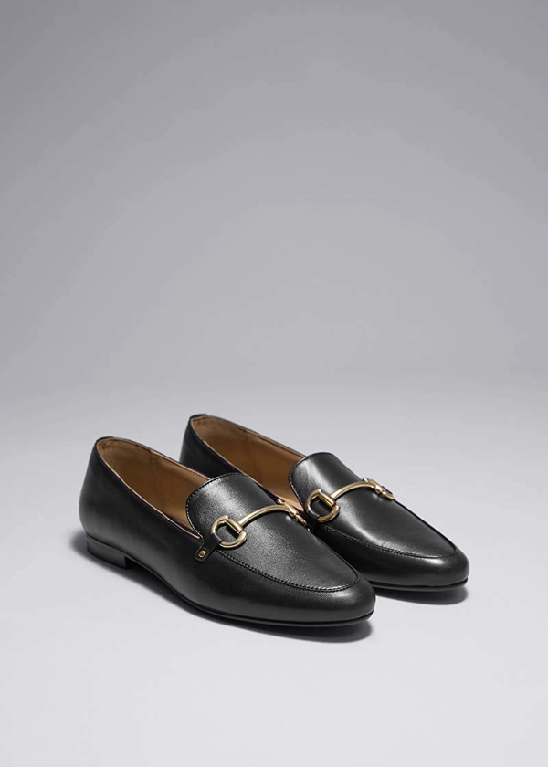 Equestrian Buckle Loafers - Black - & Other Stories GB